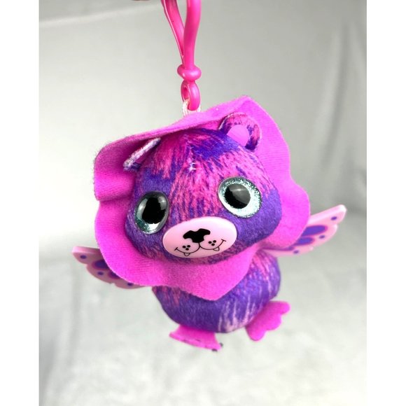 3 Hatchimals one Glittering Garden no sound with two Twin Plush Clip On Lion Pin - Picture 4 of 5